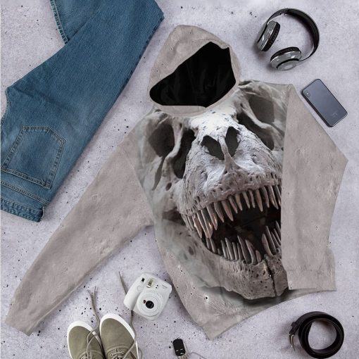 Gearhuman 3D T-rex Skull Tshirt Hoodie Apparel - Image 12