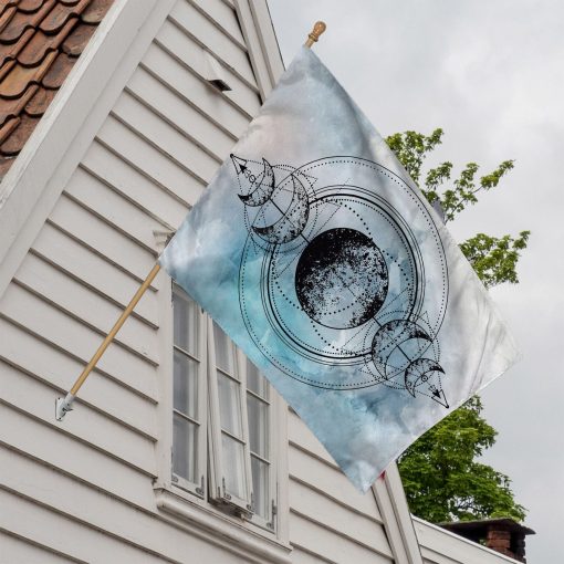 Gearhuman 3D White Triple Goddess Wicca Flag - Image 2