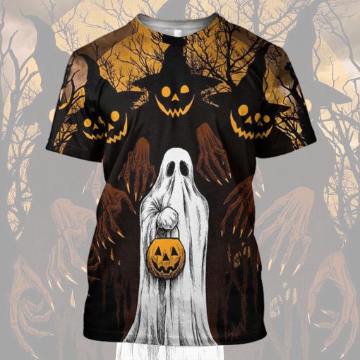Gearhuman 3D Ghost And Jack-O'-Lantern Tshirt Hoodie Apparel 11 Gearhuman 3D Ghost And Jack-O'-Lantern Tshirt Hoodie Apparel - Image 11