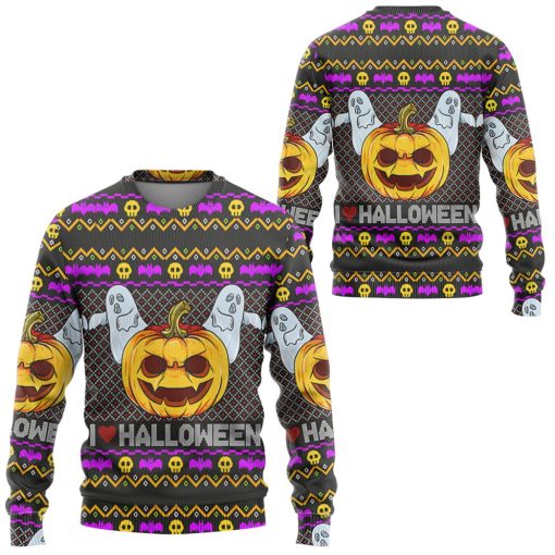 Gearhuman 3D I Love Halloween Ugly Tshirt Hoodie Apparel - Image 6