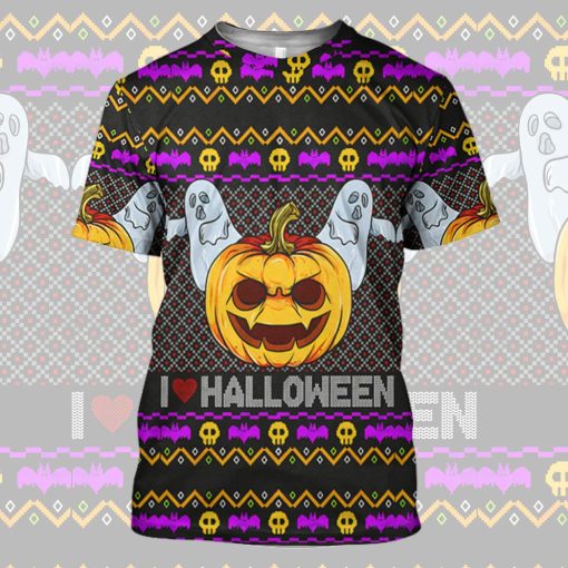 Gearhuman 3D I Love Halloween Ugly Tshirt Hoodie Apparel - Image 11
