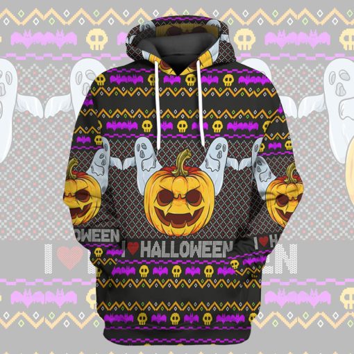 Gearhuman 3D I Love Halloween Ugly Tshirt Hoodie Apparel - Image 9