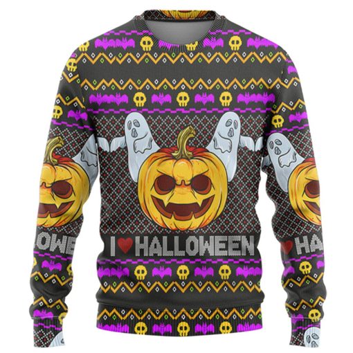 Gearhuman 3D I Love Halloween Ugly Tshirt Hoodie Apparel - Image 2
