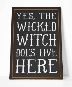 Gearhuman 3D Wicked Witch Does Live Here Canvas