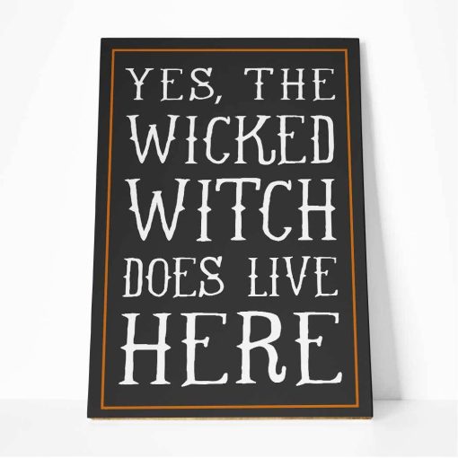 Gearhuman 3D Wicked Witch Does Live Here Canvas