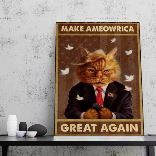 Gearhuman 3D Make Ameowrica Great Again Canvas - Image 4