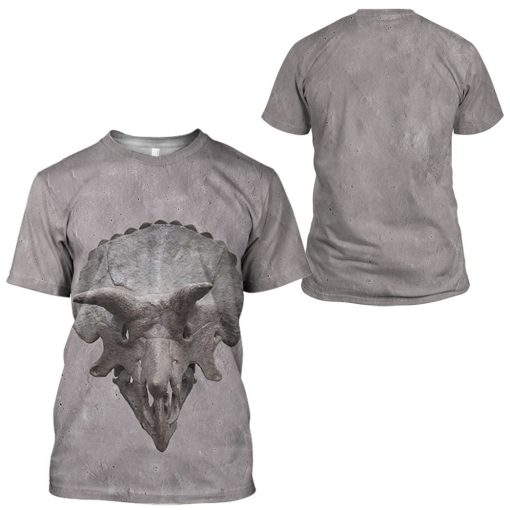 Gearhuman 3D Triceratop Skull Tshirt Hoodie Apparel - Image 7