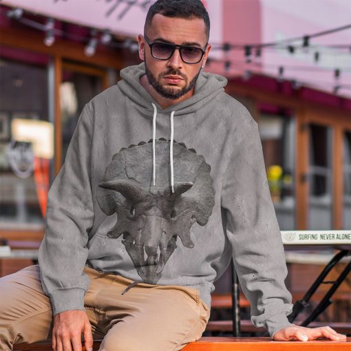 Gearhuman 3D Triceratop Skull Tshirt Hoodie Apparel - Image 13