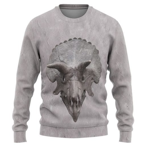 Gearhuman 3D Triceratop Skull Tshirt Hoodie Apparel - Image 2