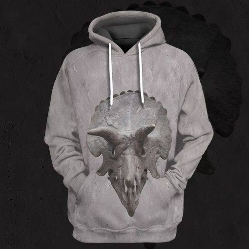 Gearhuman 3D Triceratop Skull Tshirt Hoodie Apparel - Image 9