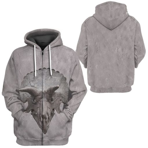 Gearhuman 3D Triceratop Skull Tshirt Hoodie Apparel - Image 8