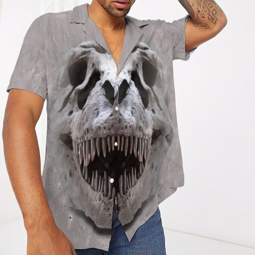 Gearhuman 3D Gearhuman 3D T-rex Skull Hawaii Shirt - Image 3