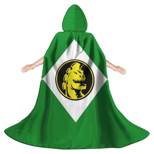 Gearhumans 3D Green Ranger Custom Hooded Cloak - Image 2