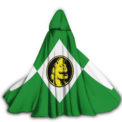 Gearhumans 3D Green Ranger Custom Hooded Cloak