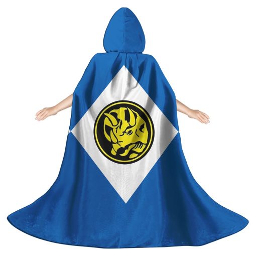 Gearhumans 3D Blue Ranger Custom Hooded Cloak 2 Gearhumans 3D Blue Ranger Custom Hooded Cloak - Image 2