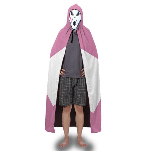 Gearhumans 3D Pink Ranger Custom Hooded Cloak - Image 3