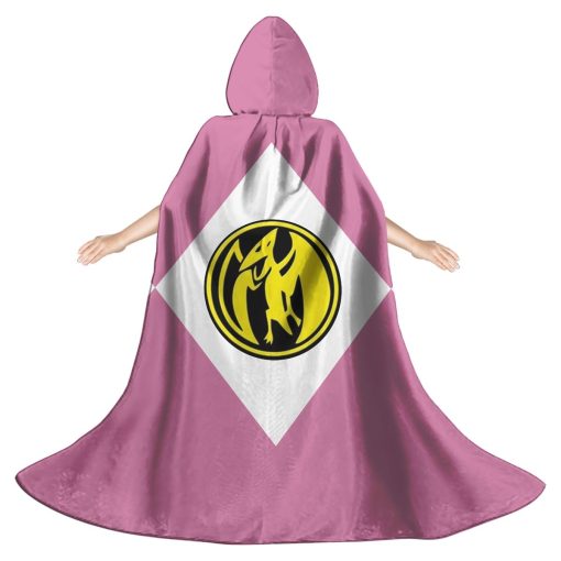 Gearhumans 3D Pink Ranger Custom Hooded Cloak - Image 2