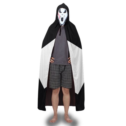 Gearhumans 3D Black Ranger Custom Hooded Cloak - Image 3