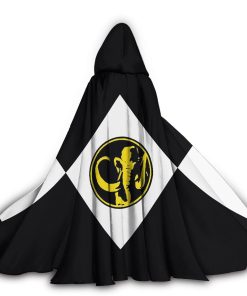 Gearhumans 3D Black Ranger Custom Hooded Cloak