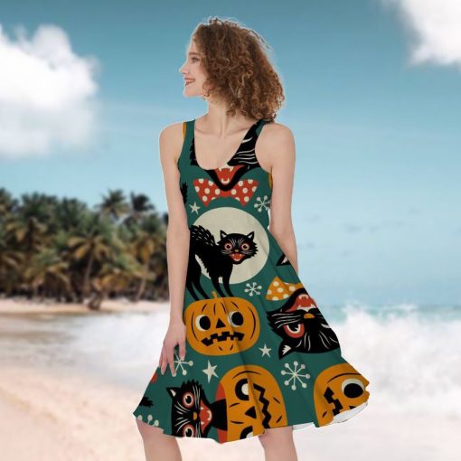 Gearhumans 3D Halloween Black Cats Custom Hawaiian Shirt - Image 8