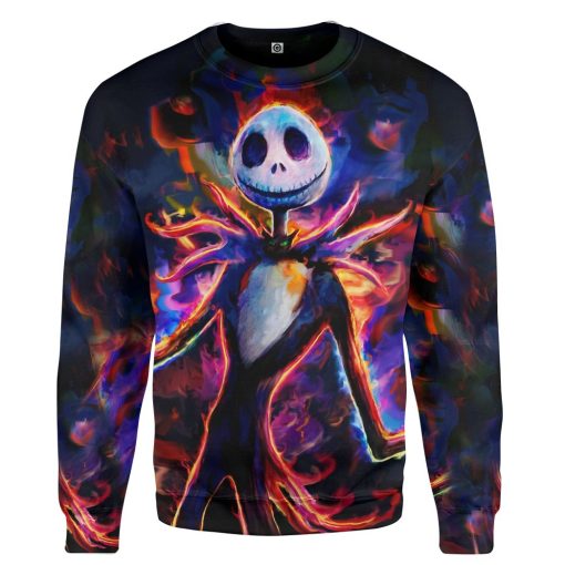 Gearhumans 3D Jack Skellington in Halloween Custom Apparel - Image 3