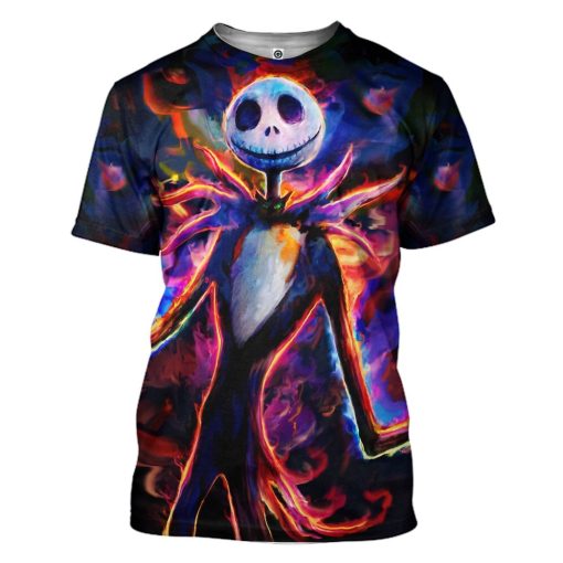 Gearhumans 3D Jack Skellington in Halloween Custom Apparel - Image 4