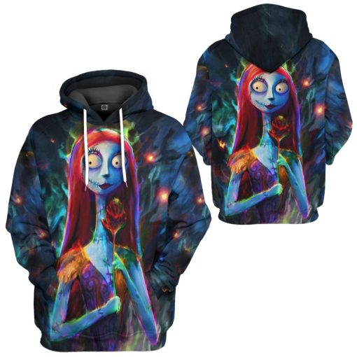 Gearhumans 3D Sally in Halloween Custom Hoodie Tshirt Apparel - Image 7