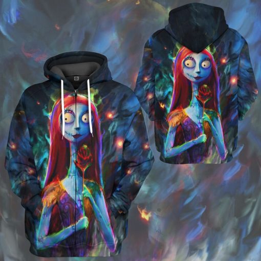 Gearhumans 3D Sally in Halloween Custom Hoodie Tshirt Apparel - Image 10
