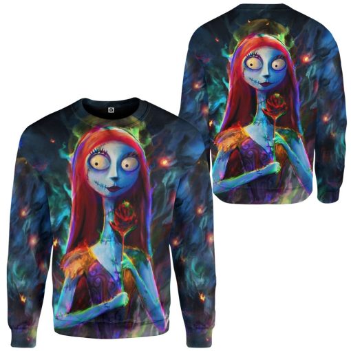 Gearhumans 3D Sally in Halloween Custom Hoodie Tshirt Apparel - Image 11