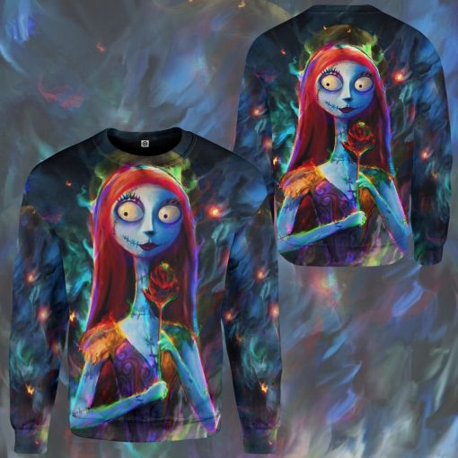 Gearhumans 3D Sally in Halloween Custom Hoodie Tshirt Apparel - Image 12