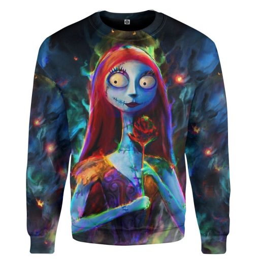 Gearhumans 3D Sally in Halloween Custom Hoodie Tshirt Apparel - Image 2