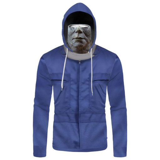 Gearhumans 3D Halloween Michael Myers Custom Bandana Mask Hoodie
