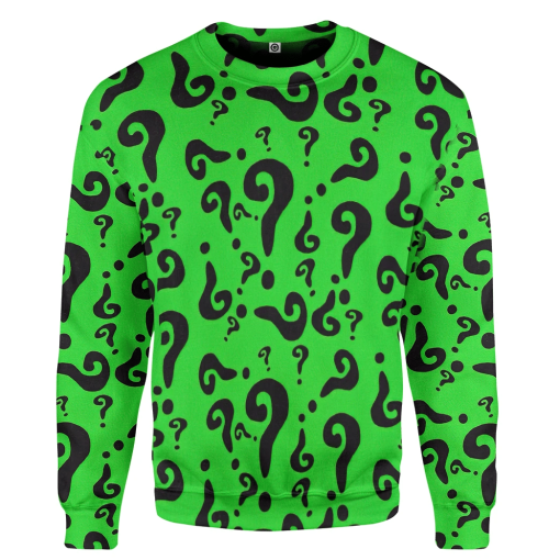 Gearhumans 3D DC The Riddler Custom TShirt Hoodie Apparel - Image 2