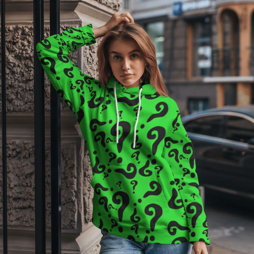 Gearhumans 3D DC The Riddler Custom TShirt Hoodie Apparel - Image 9