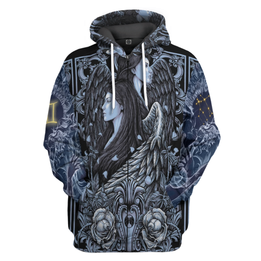 Gearhumans 3D The Dark Side of Gemini Custom Tshirt Hoodie Apparel - Image 4