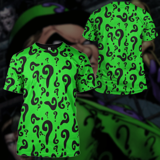 Gearhumans 3D DC The Riddler Custom TShirt Hoodie Apparel - Image 14