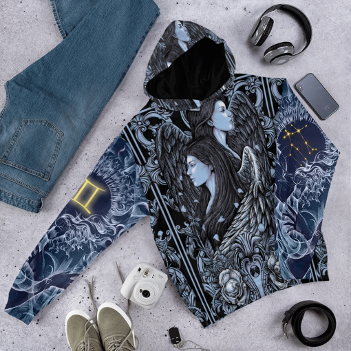 Gearhumans 3D The Dark Side of Gemini Custom Tshirt Hoodie Apparel - Image 14