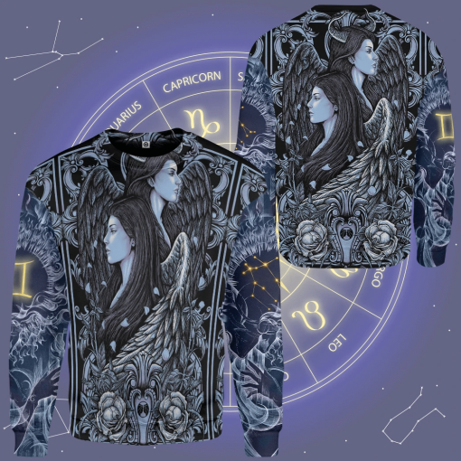 Gearhumans 3D The Dark Side of Gemini Custom Tshirt Hoodie Apparel - Image 12