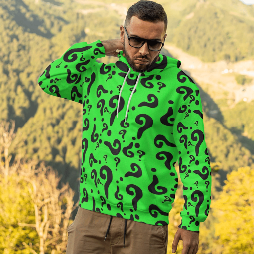Gearhumans 3D DC The Riddler Custom TShirt Hoodie Apparel - Image 10