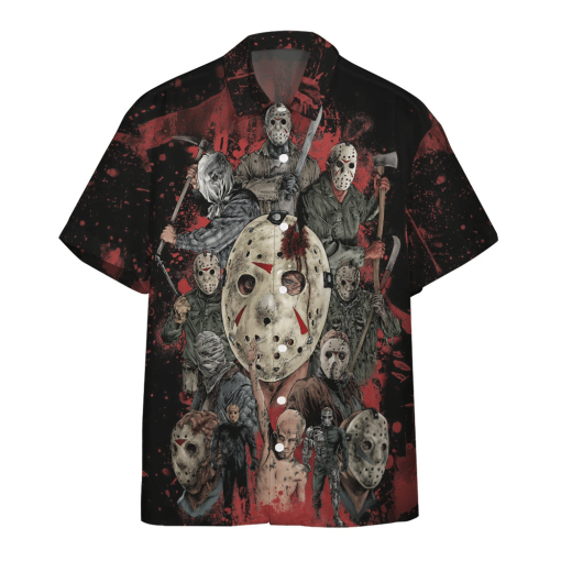 Gearhumans 3D Jason Horror Custom Name Short Sleeve Shirt 1 Gearhumans 3D Jason Horror Custom Name Short Sleeve Shirt