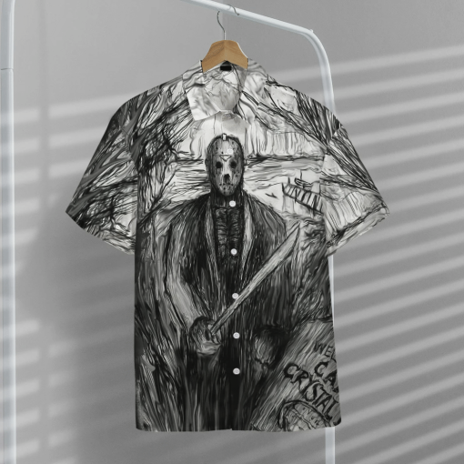 Gearhumans 3D Jason Welcome You To Crystal Lake Custom Hawaii Shirt 5 Gearhumans 3D Jason Welcome You To Crystal Lake Custom Hawaii Shirt - Image 5