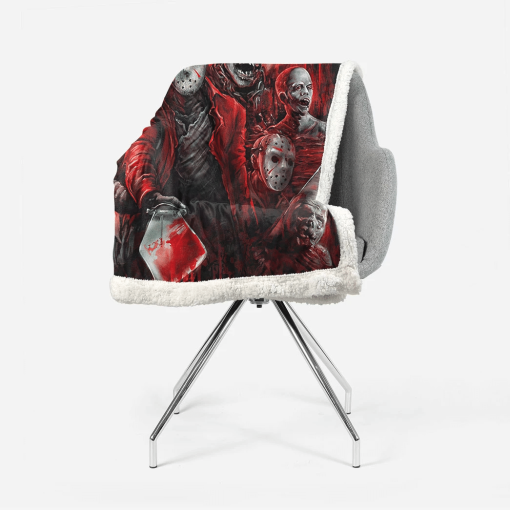 Gearhumans Halloween Murderer Blood Rain Blanket - Image 2