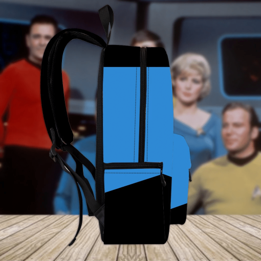 Gearhumans 3D S.T The Next Generation 1987 1994 Blue Custom Name Backpack - Image 6