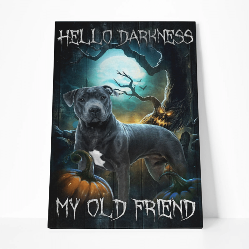 Gearhumans Pitbull Hello Darkness My Old Friend Canvas 1 Gearhumans Pitbull Hello Darkness My Old Friend Canvas
