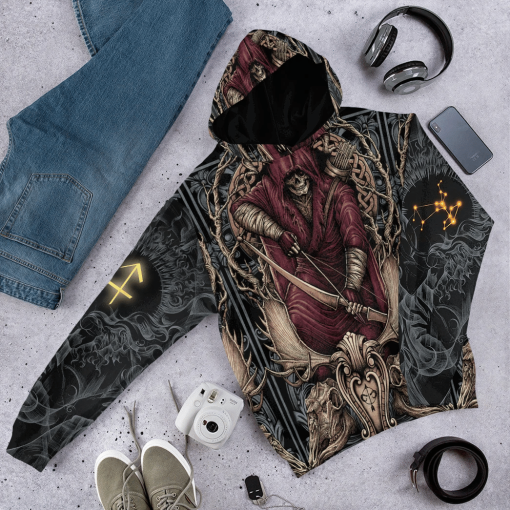 Gearhumans 3D The Dark Side of Sagittarius Custom Tshirt Hoodie Apparel