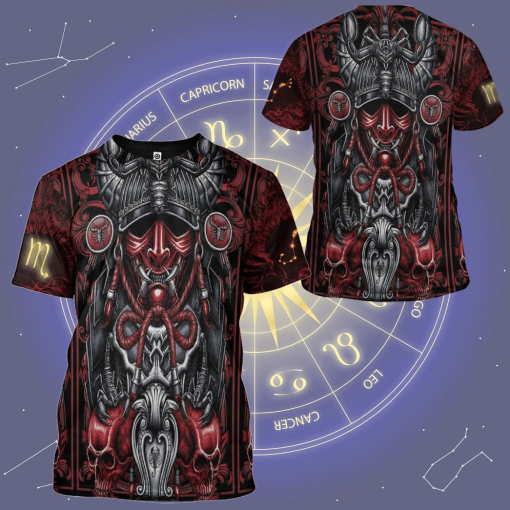 Gearhumans 3D The Dark Side of Scorpio Custom Tshirt Hoodie Apparel