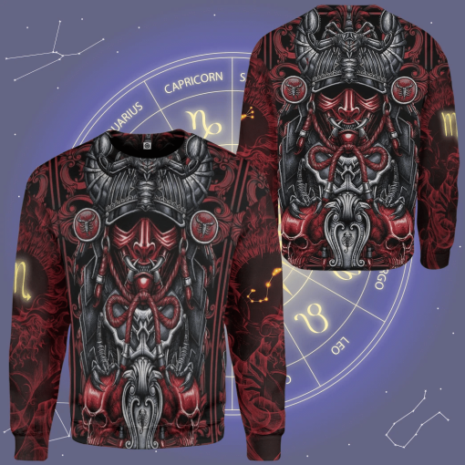 Gearhumans 3D The Dark Side of Scorpio Custom Tshirt Hoodie Apparel