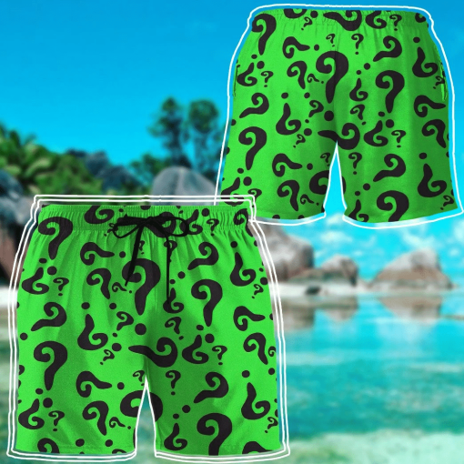 Gearhumans 3D DC The Riddler Custom Hawaii Shirt - Image 14