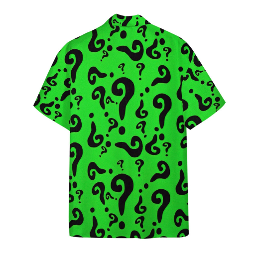 Gearhumans 3D DC The Riddler Custom Hawaii Shirt - Image 2
