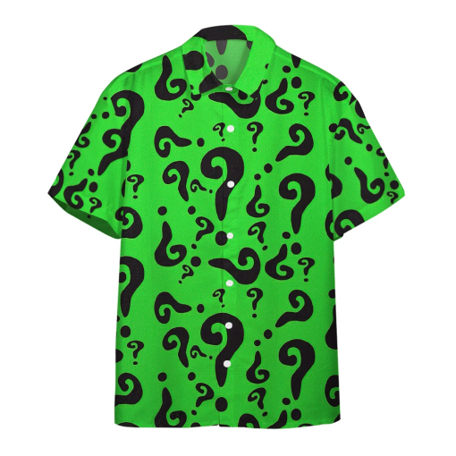 Gearhumans 3D DC The Riddler Custom Hawaii Shirt